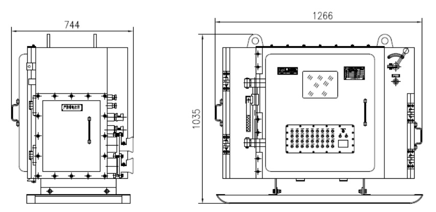 防爆PLC柜外形尺寸,防爆配電柜外形尺寸